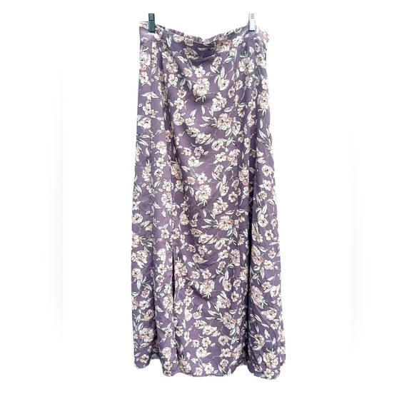 Altar'd State Dresses & Skirts - Altar’d state maxi skirt XL long floral slit multi cottage core pastel coquette